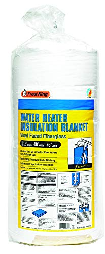 Frost King SP57/11C All Season Water Heater Insulation Blanket, 3” Thick x 48” x 75”, R10 Frost King SP57/11C All Season Water Heater Insulation Blanket, 3” Thick x 48” x 75”, R10